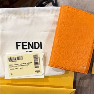 Fendi Clementine Leather Travel Accessory